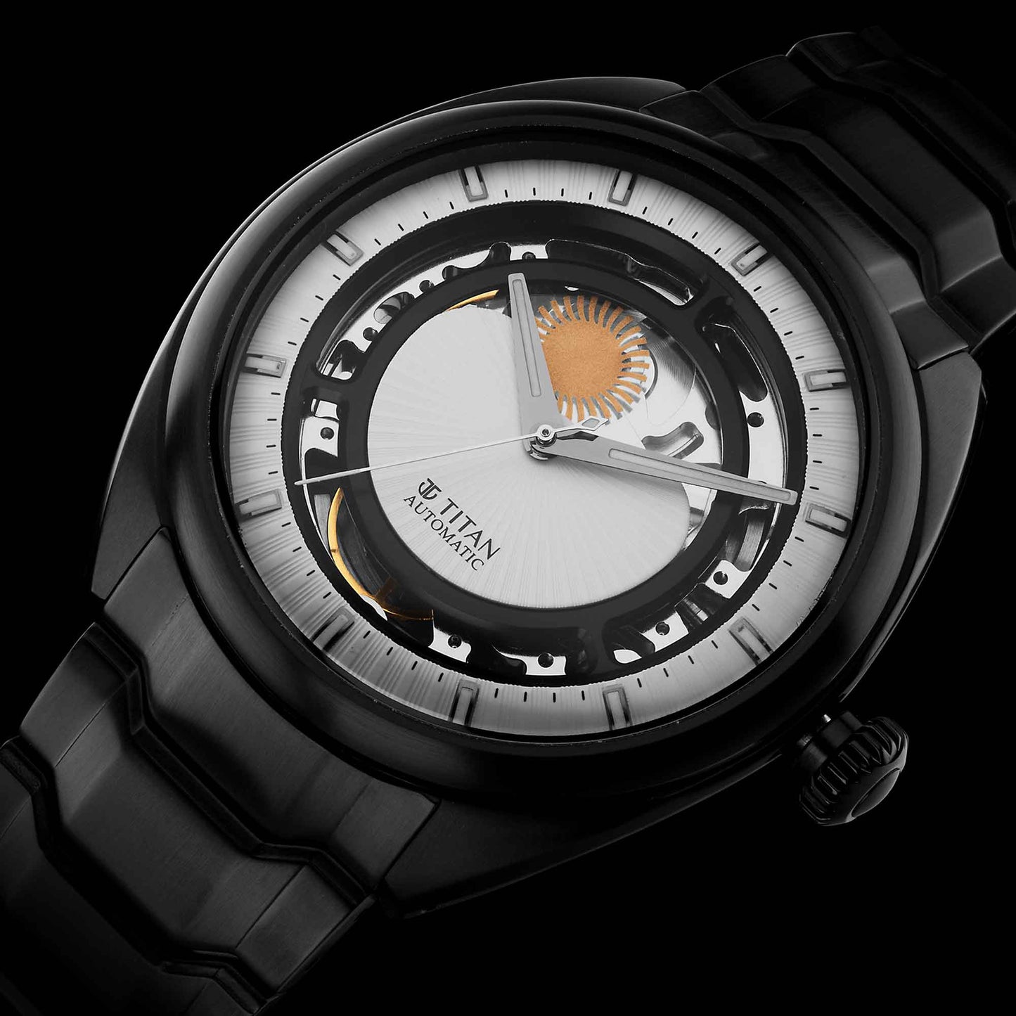 Titan Stellar 2.0 Strap Material Stainless steel Dial Colour White 10011NM02