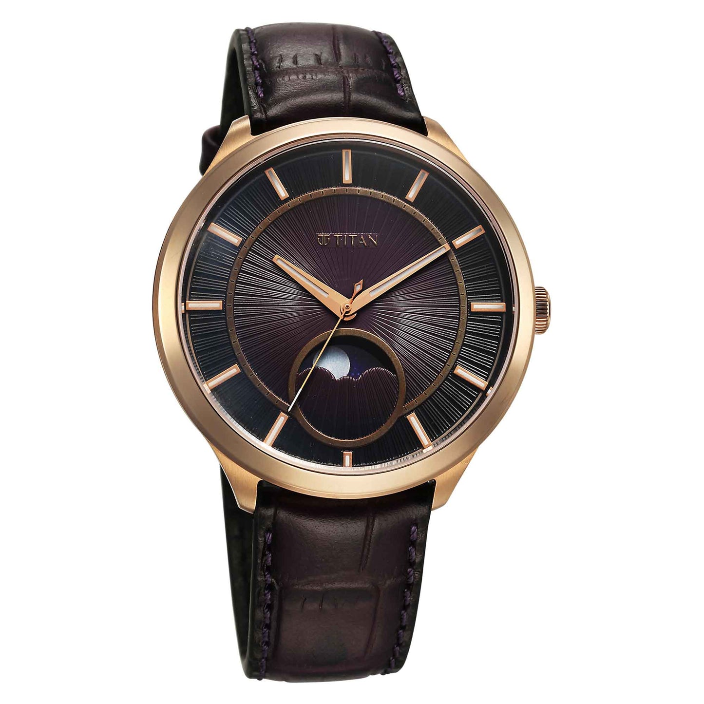 Titan Caelum Sun Moon Sub-Dial in Imperial Purple - Stellar Edition