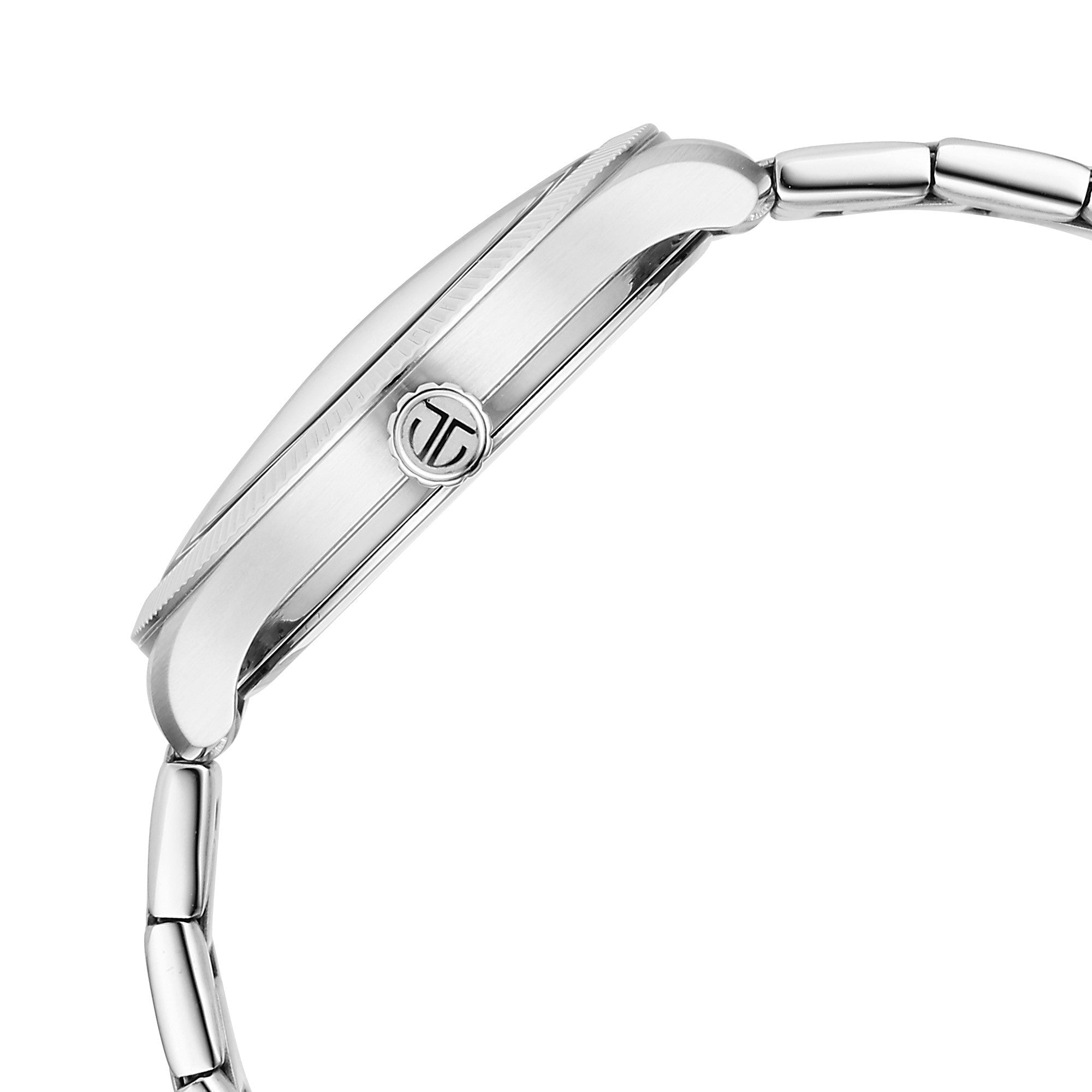 Titan Stellar Analog with Dual Moon Phase and Blue Dial Silver Stainless Steel Strap Watch for Men 10050SM01