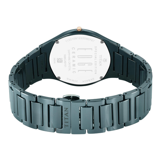 Titan Edge Case Material Ceramic ShapeRound Men Watch (1696QC09)