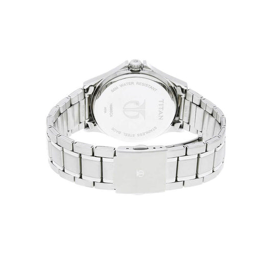 Titan Blue Dial Quartz Multifunction Stainless Steel Strap watch for Men