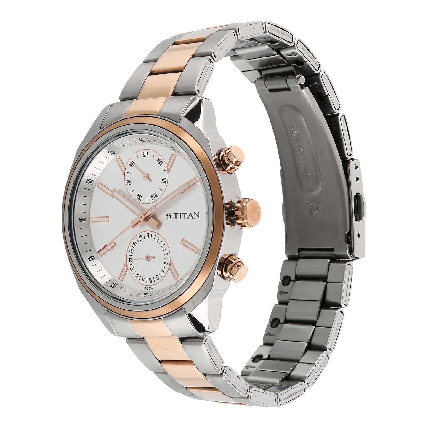 Titan Neo Bandhan White Dial Alog Watches for Pair (17332570KM01)
