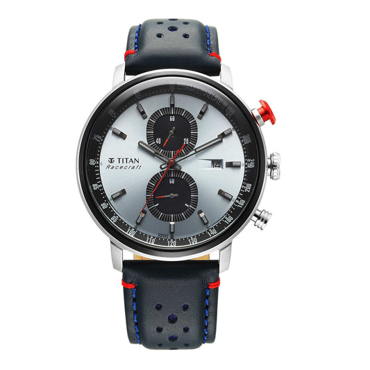 Titan Men Stainless Steel Round Shape Watches(1857KL02)