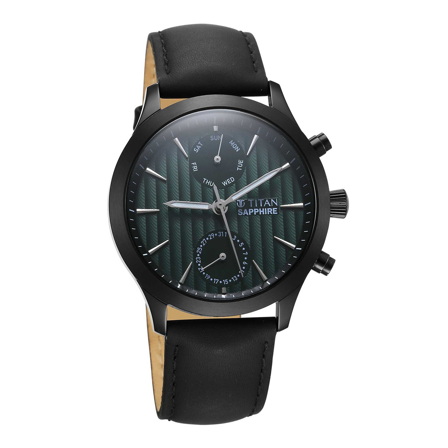 Titan Sapphire Multifunction Case Material Stainless Steel ShapeRound Men Watch (1874NL01)