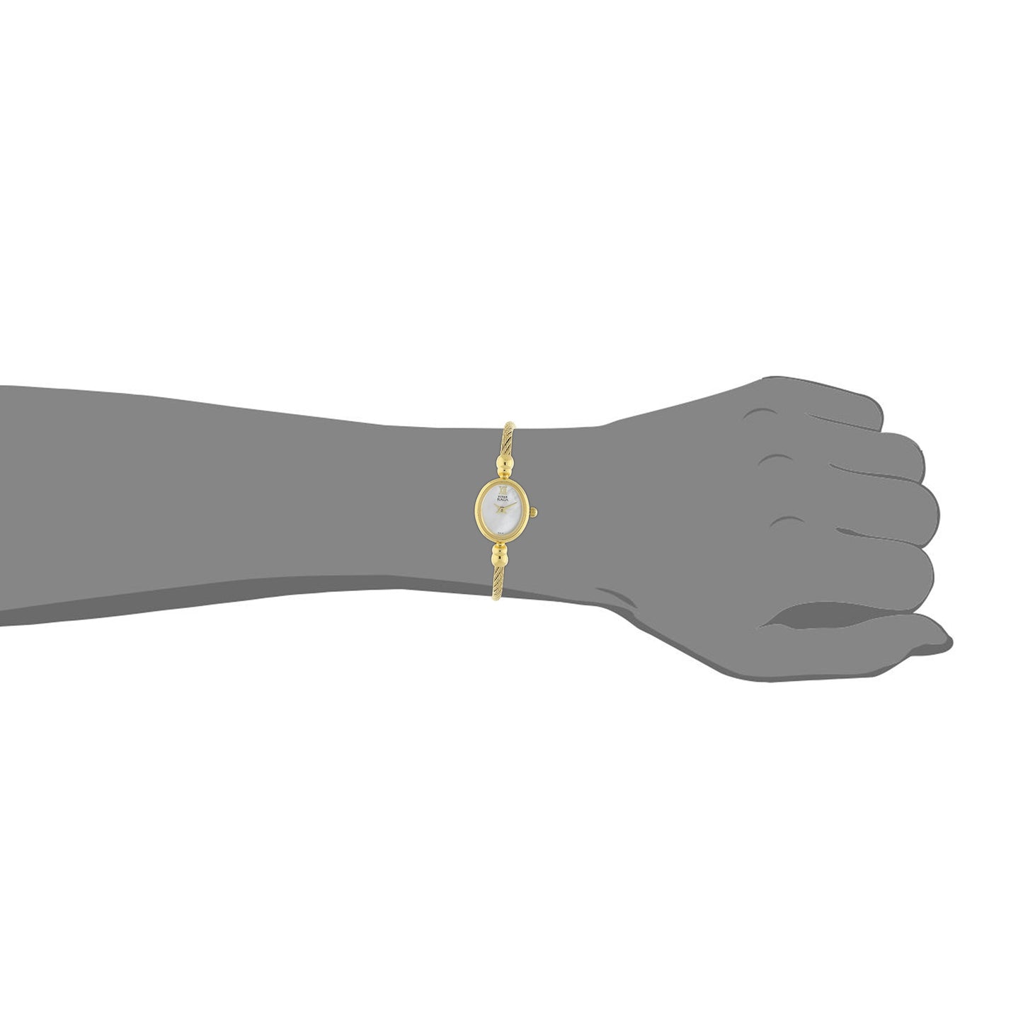 Titan Quartz Analog Mother of Pearl Dial Metal Strap Watch for Women