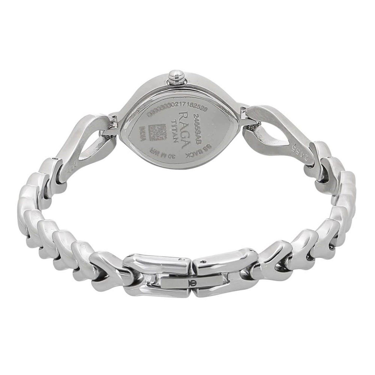 Titan Silver Dial Alog Watch for Women (2455SM01)