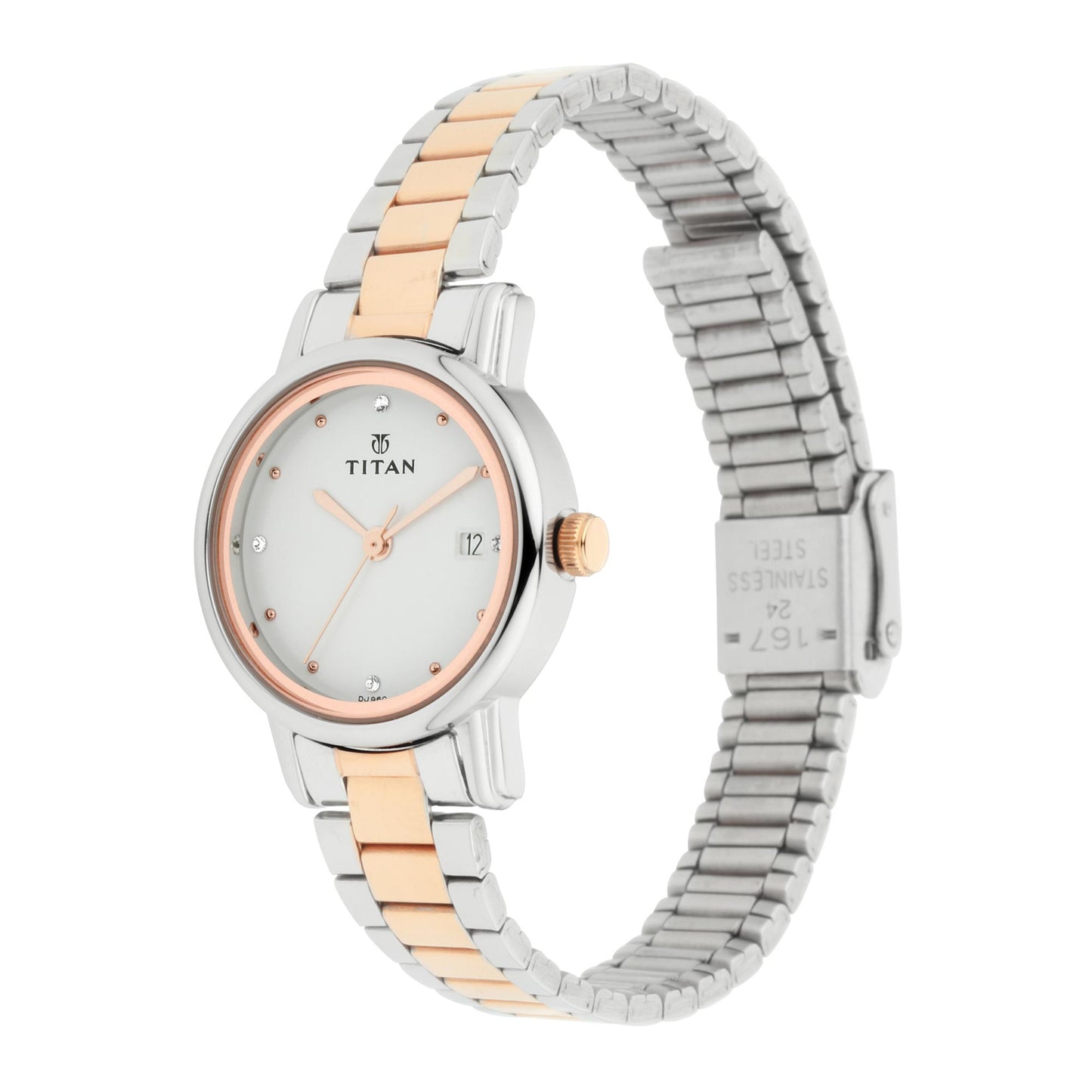 White Dial Stainless Steel Watch (2572KM01)