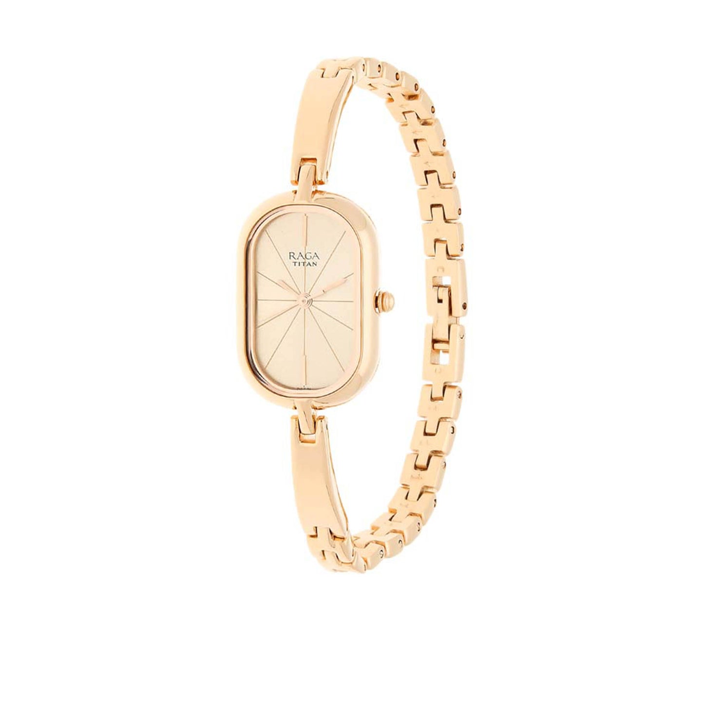 Titan Raga Viva Rose Gold Dial Alog Watch for Women (2577WM01)