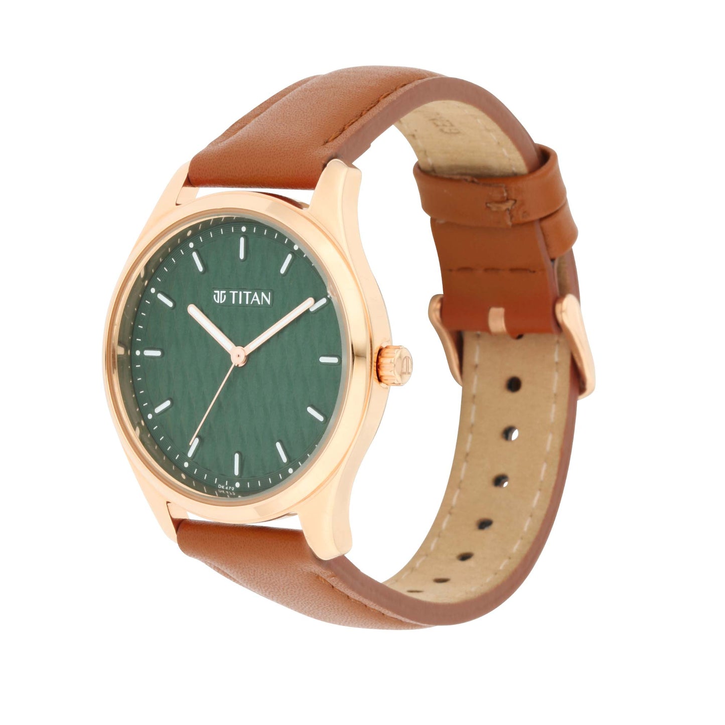 Workwear Watch with Green Dial & Leather Strap (2639WL01)