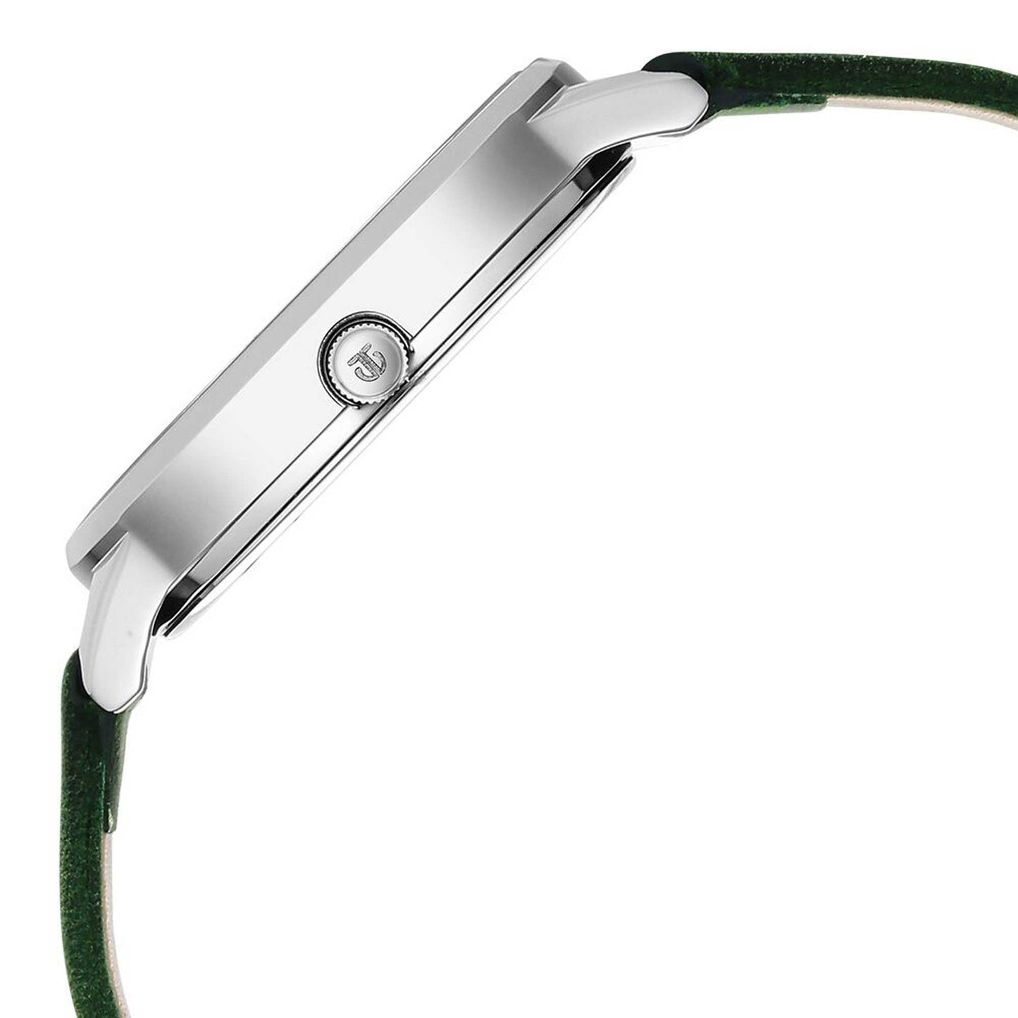 Titan Neo Quartz Analog Green Dial Leather Strap Watch For Women