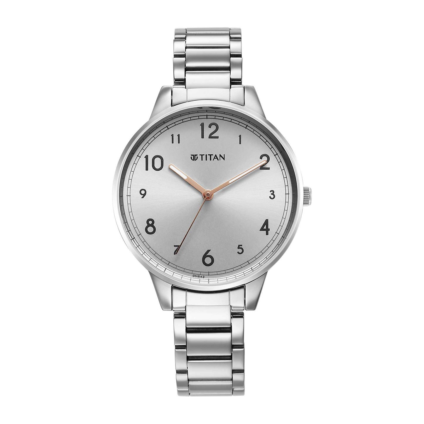 Titan Quartz Alog Silver Dial Watch for Women (2648SM07)