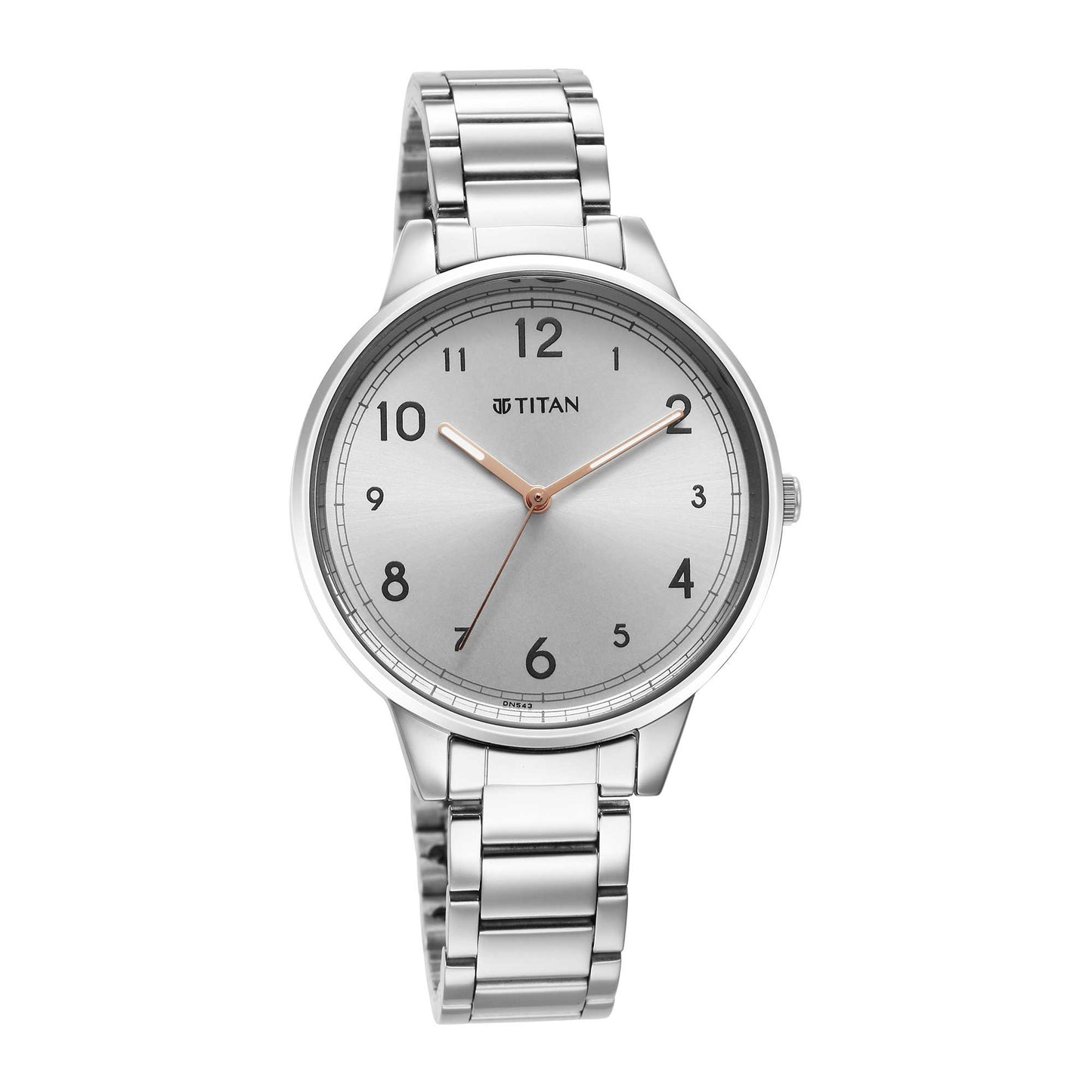 Titan Quartz Alog Silver Dial Watch for Women (2648SM07)