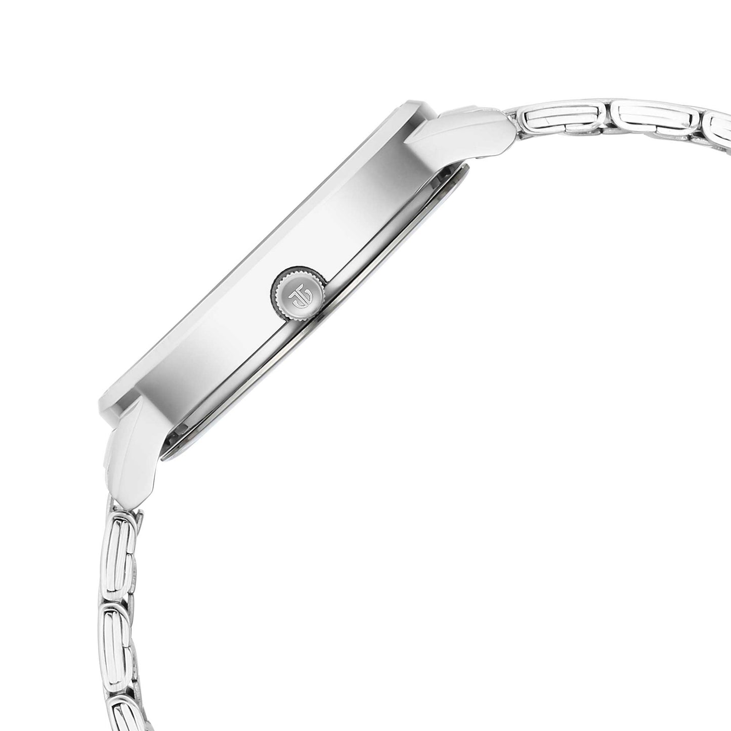 Titan Quartz Alog Silver Dial Watch for Women (2648SM07)