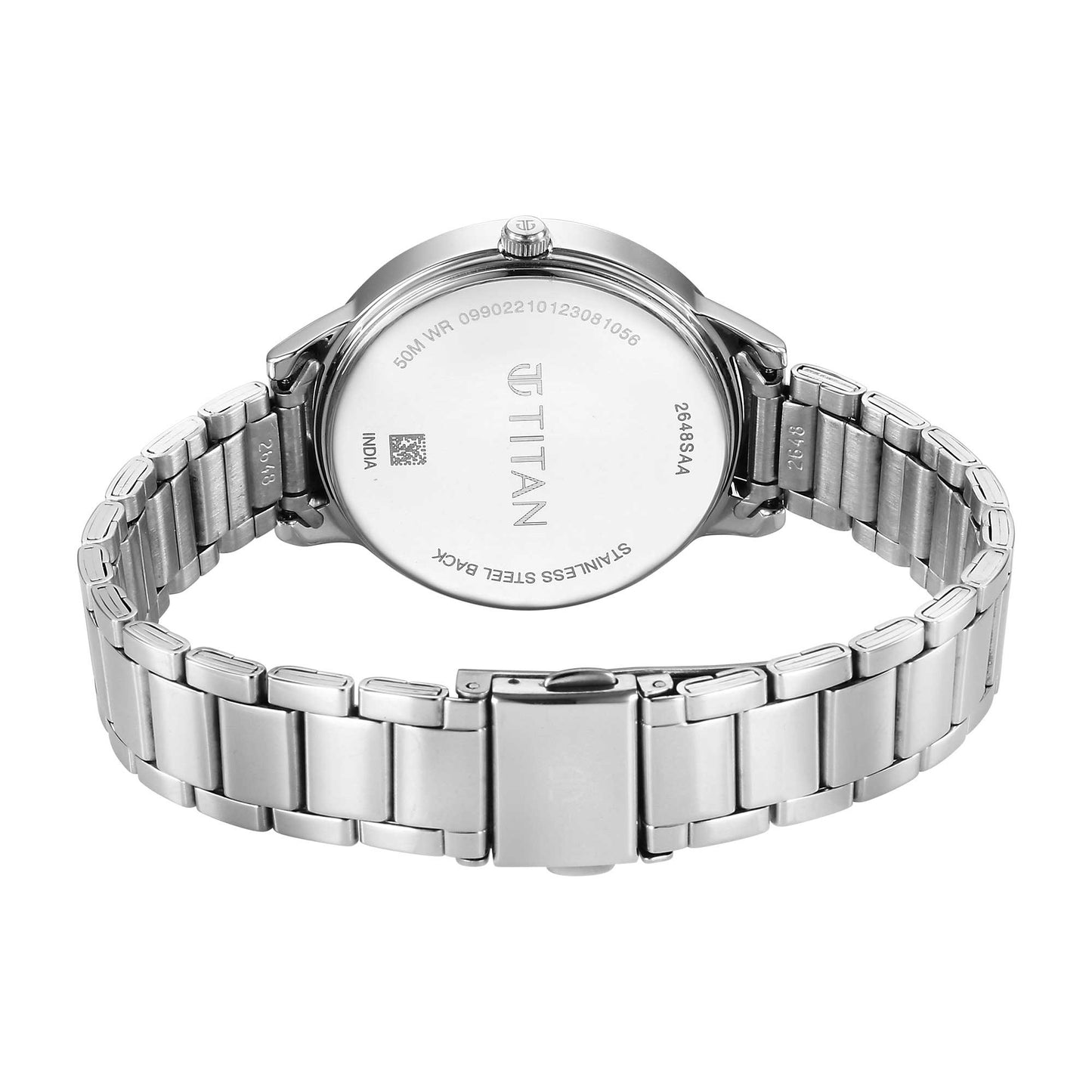Titan Quartz Alog Rose Gold Dial Watch for Women (2648SM08)