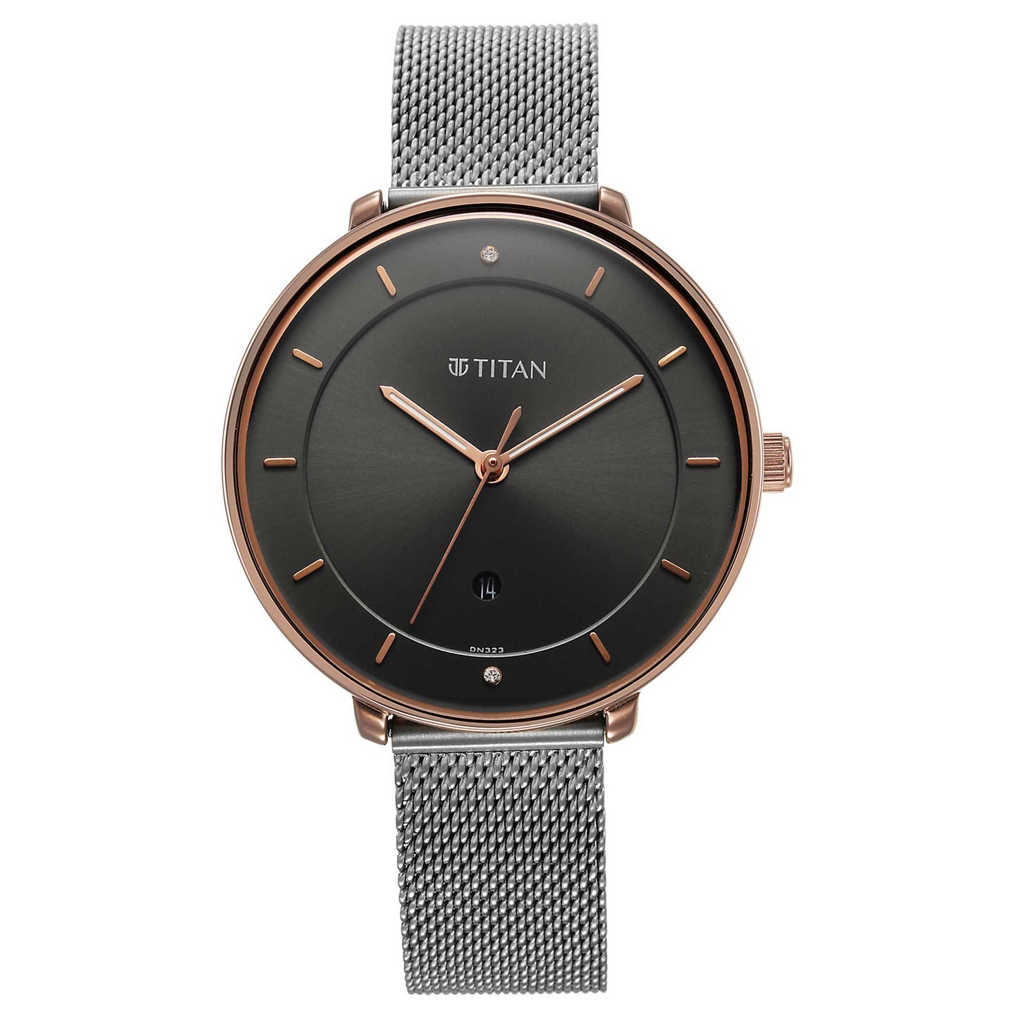Noir Anthracite Dial Metal Strap Watch (2651KM01)