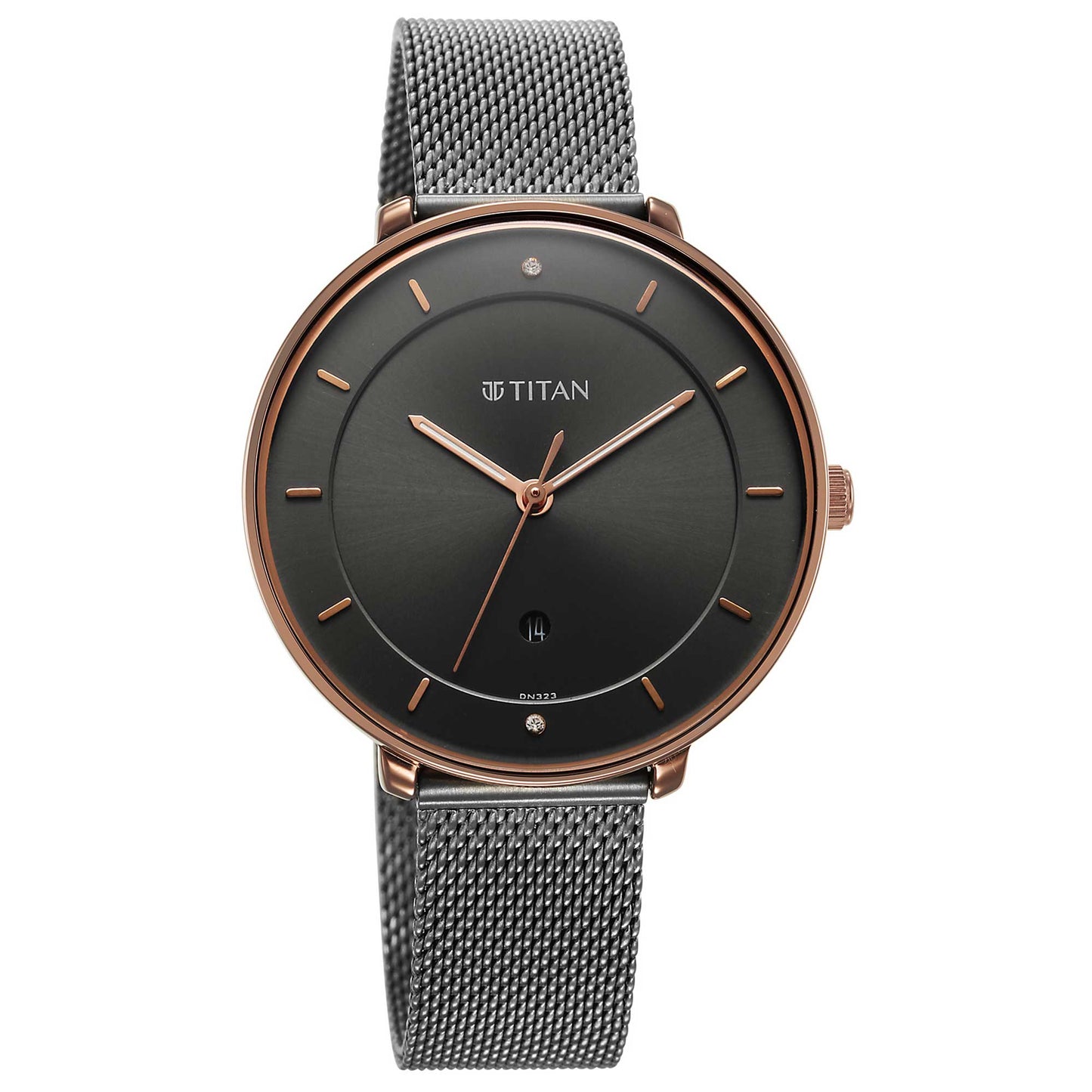 Noir Anthracite Dial Metal Strap Watch (2651KM01)
