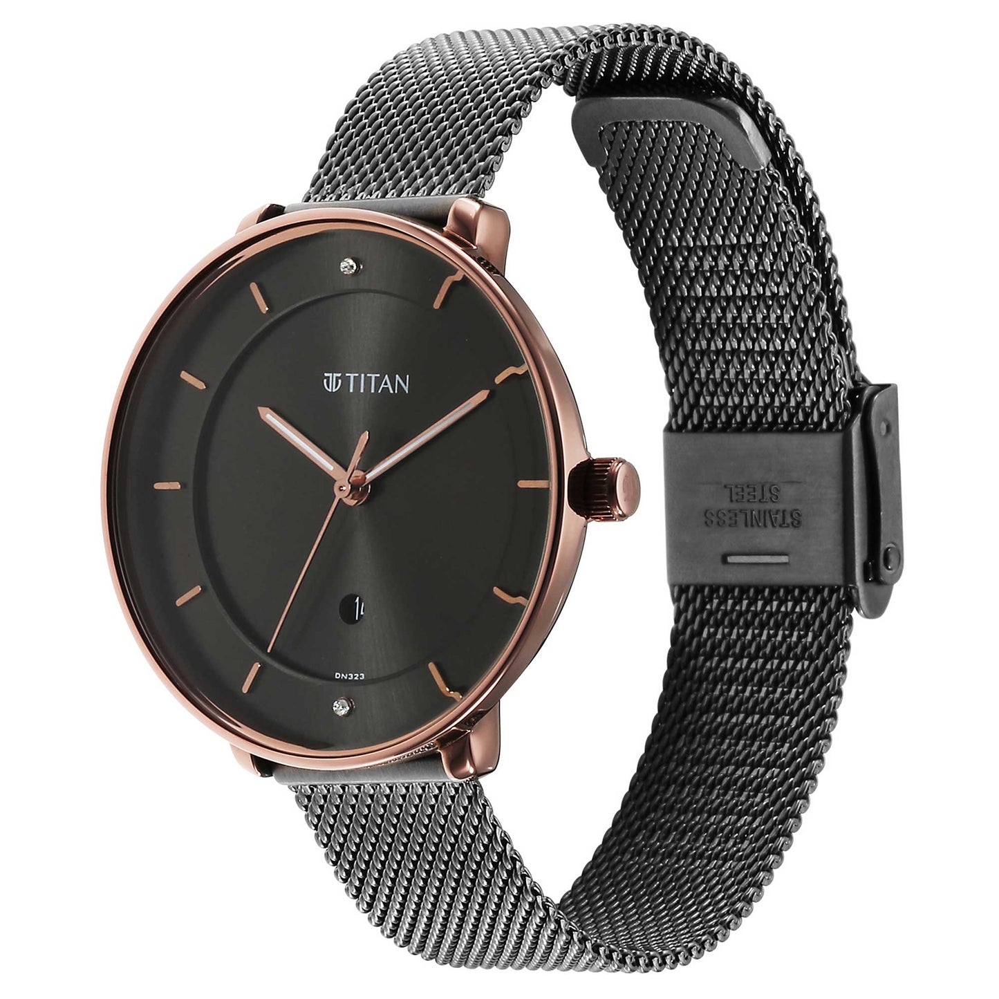 Noir Anthracite Dial Metal Strap Watch (2651KM01)