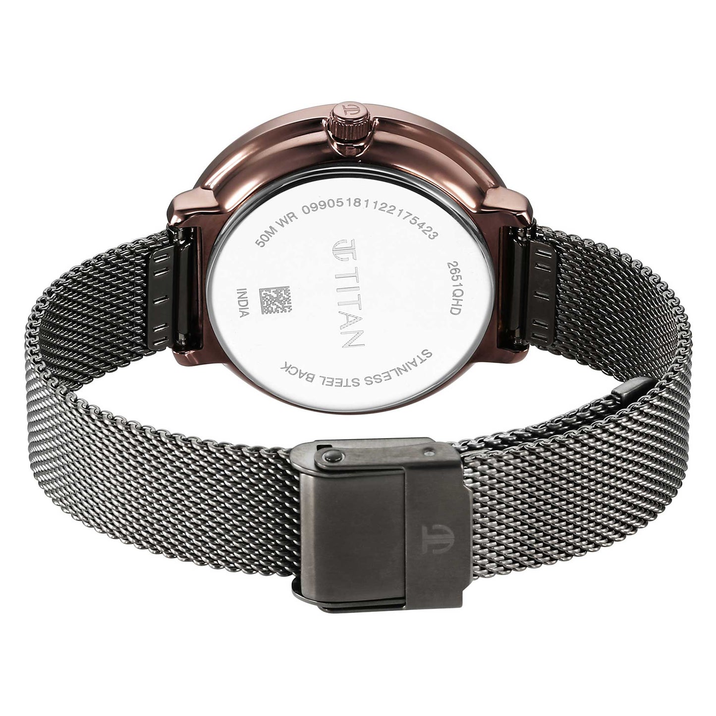 Noir Anthracite Dial Metal Strap Watch (2651KM01)