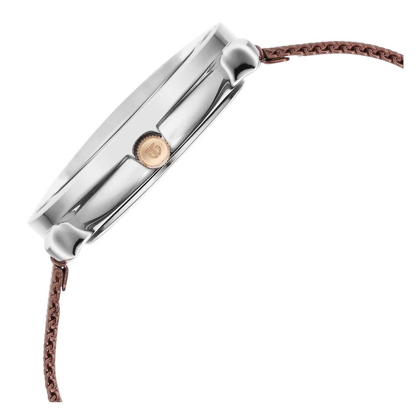 Noir Brown Dial Metal Strap Watch (2651KM02)