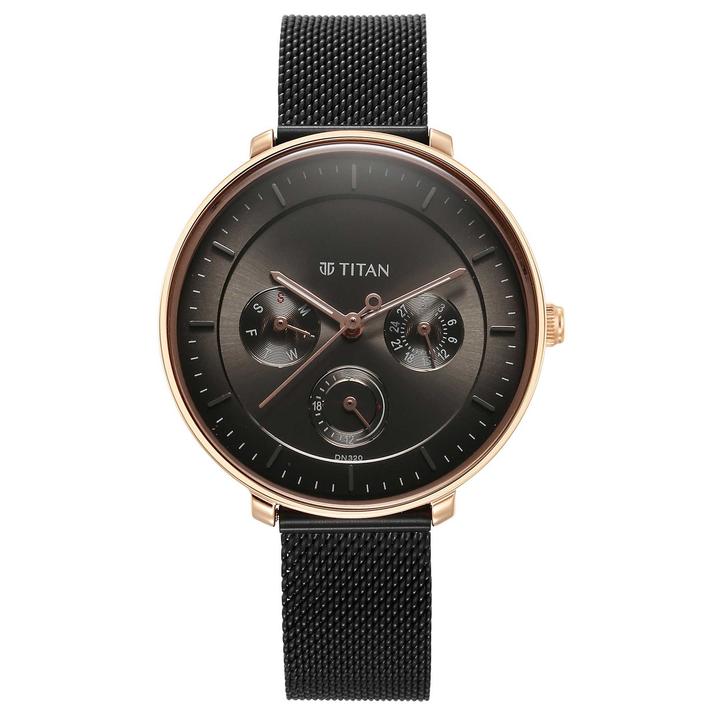 Noir Anthracite Dial Metal Strap Watch (2651KM04)