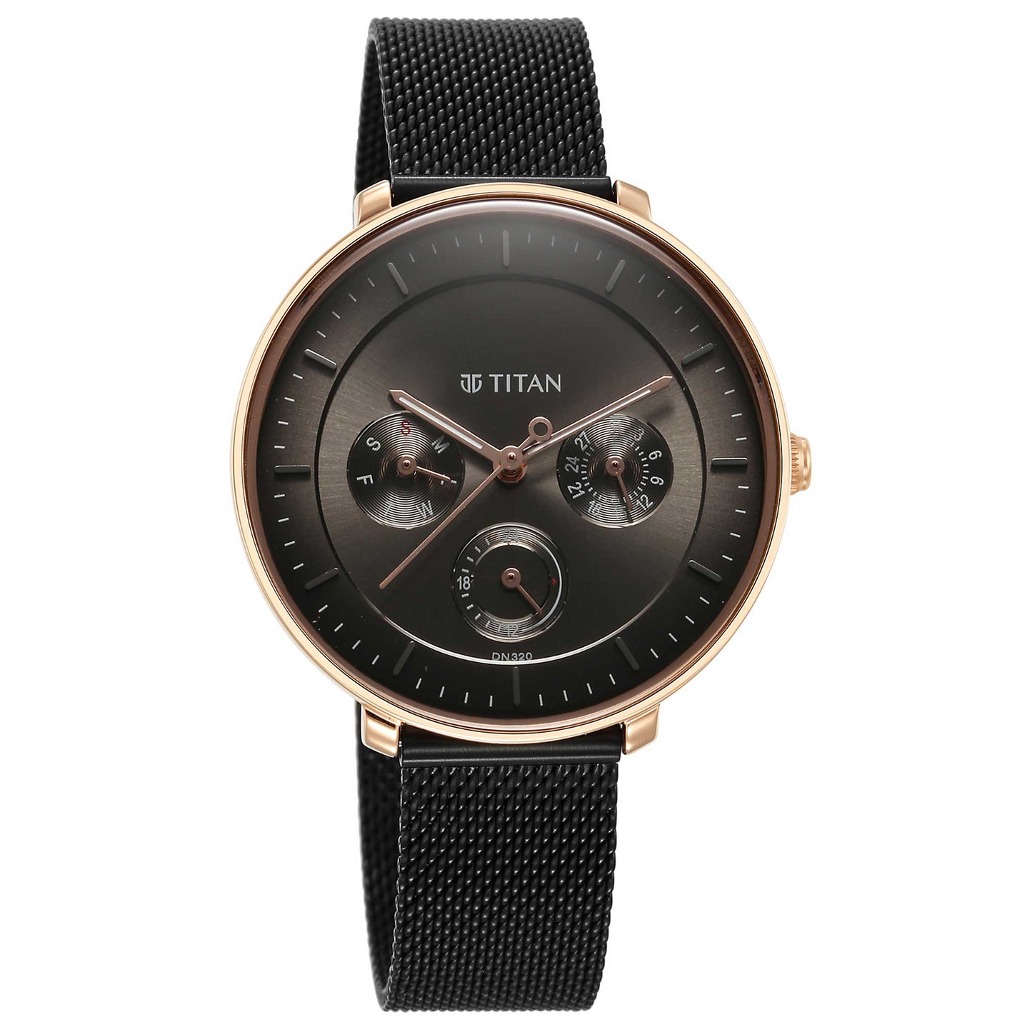 Noir Anthracite Dial Metal Strap Watch (2651KM04)
