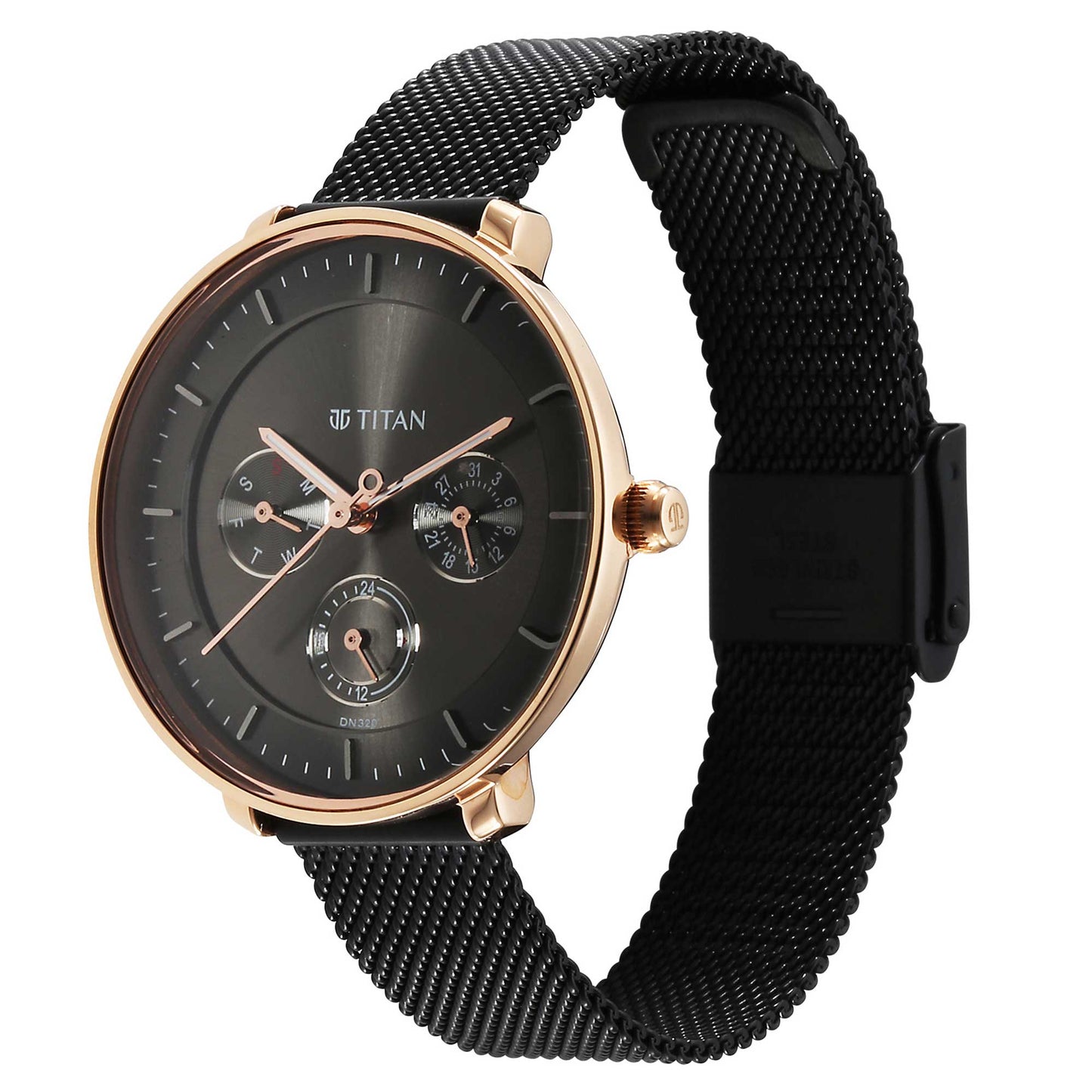 Noir Anthracite Dial Metal Strap Watch (2651KM04)