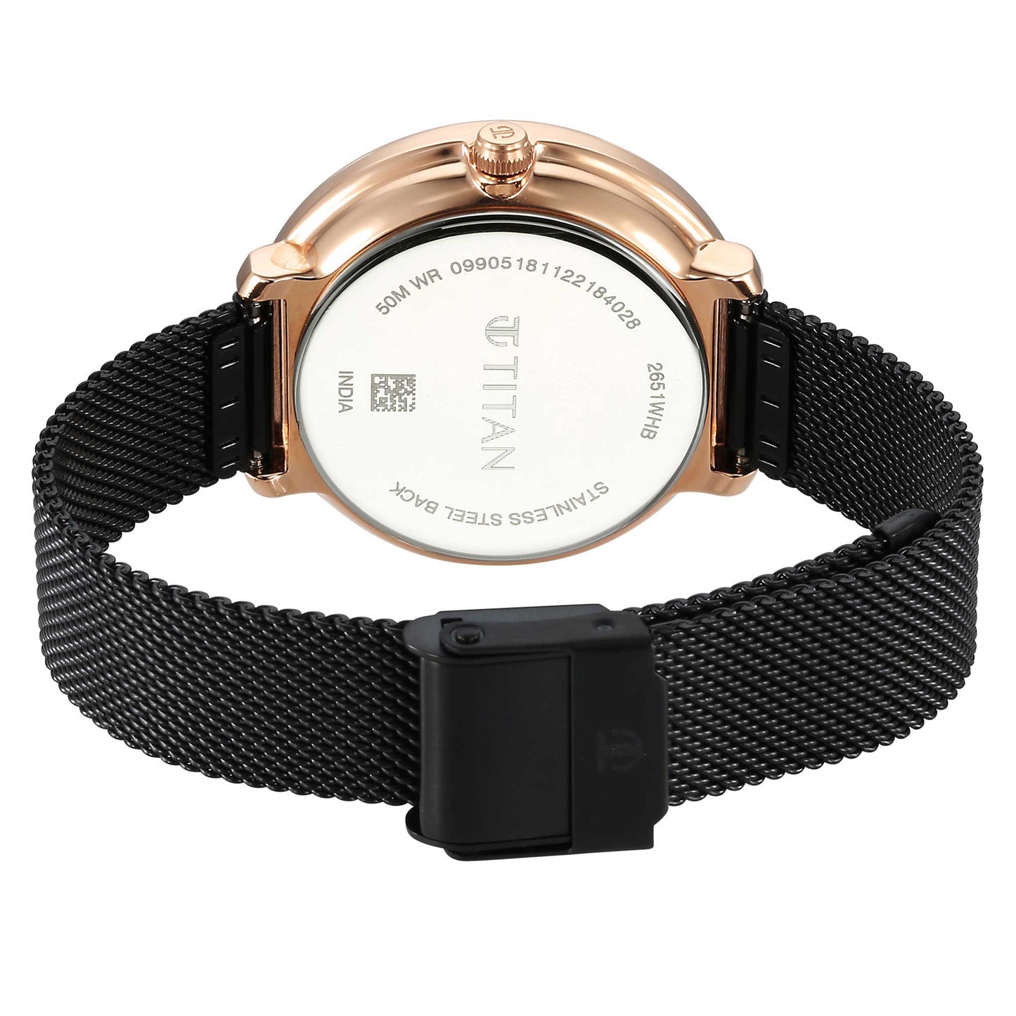 Noir Anthracite Dial Metal Strap Watch (2651KM04)