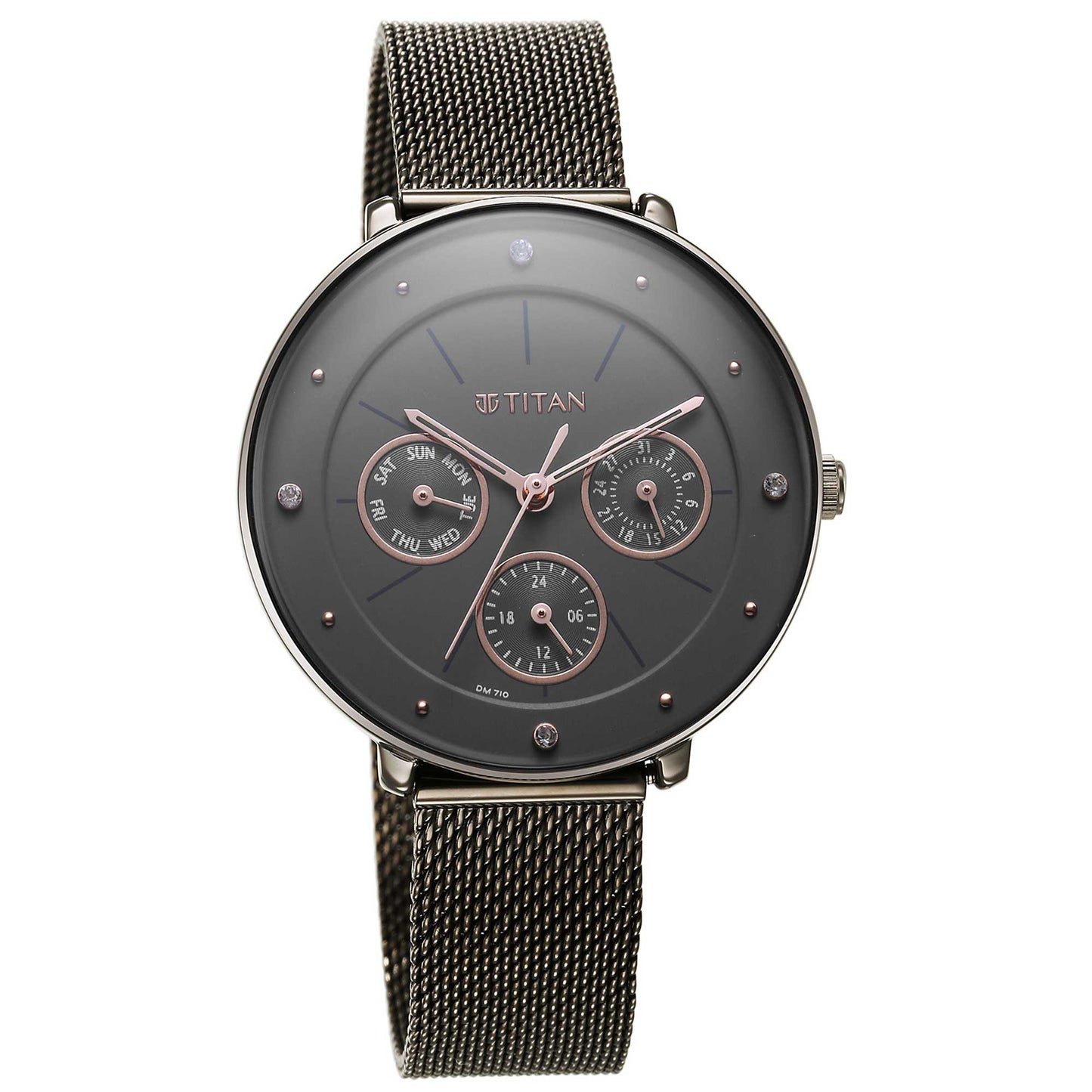 Neo Grey Dial Stainless Steel Strap Watch for Women (2651QM01)