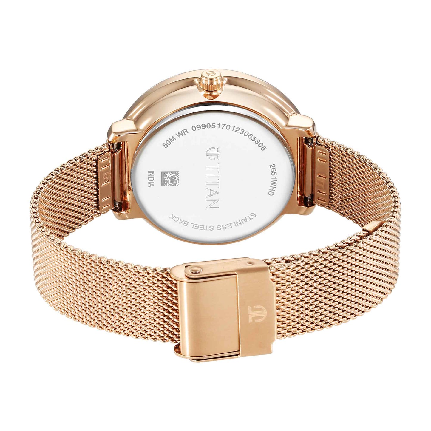 Titan Marhaba Green Dial Alog Stainless Steel Strap watch for Women (2651WM07)