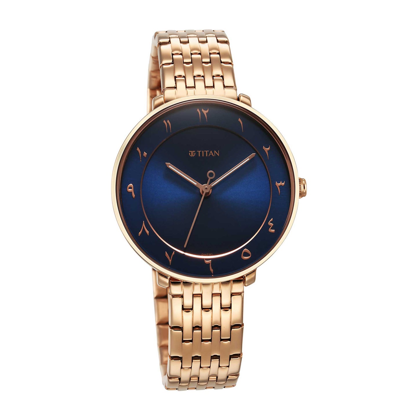 Titan Marhaba Blue Dial Alog Stainless Steel Strap watch for Women (2651WM08)