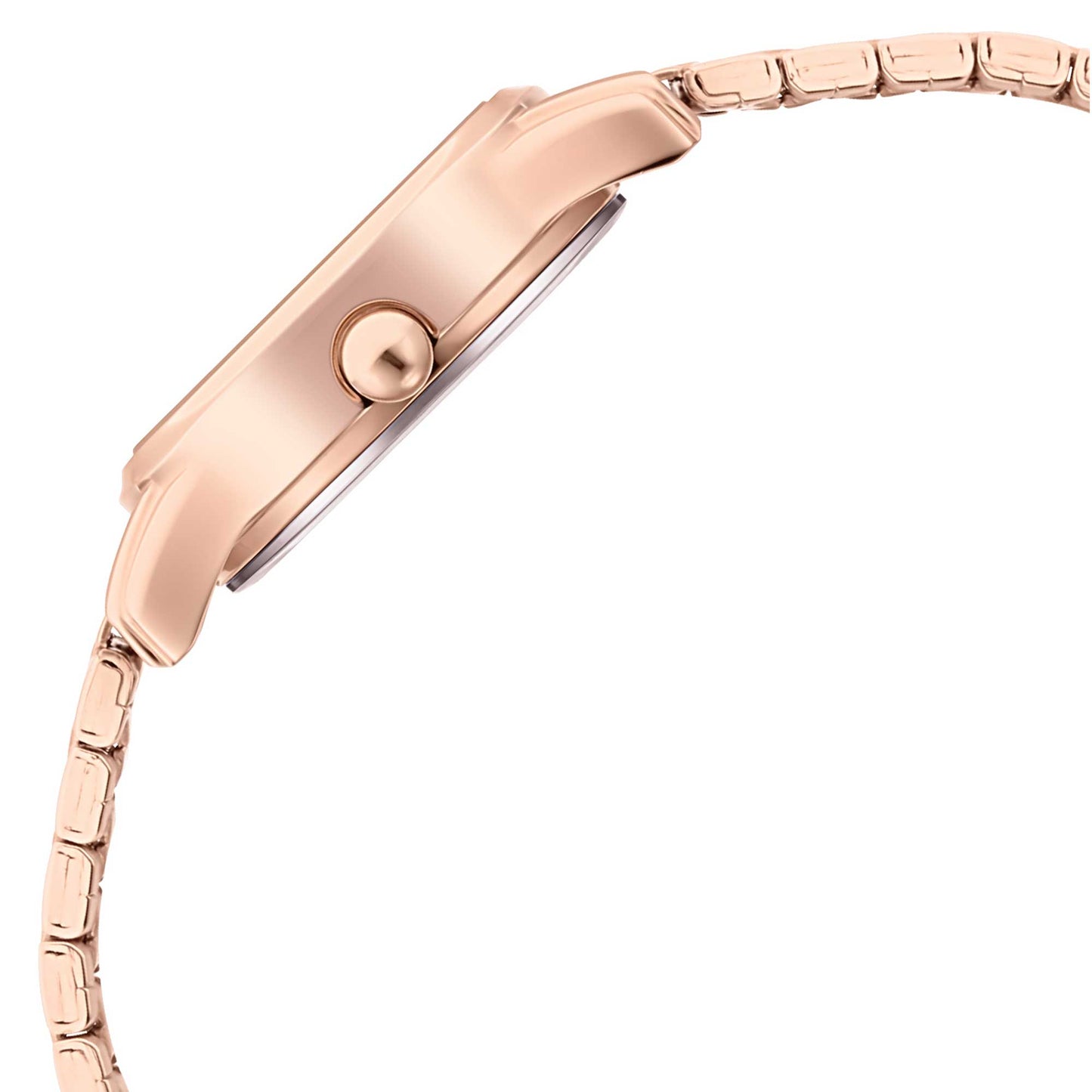 Lagan Silver Dial Metal Strap Watch (2656WM01)