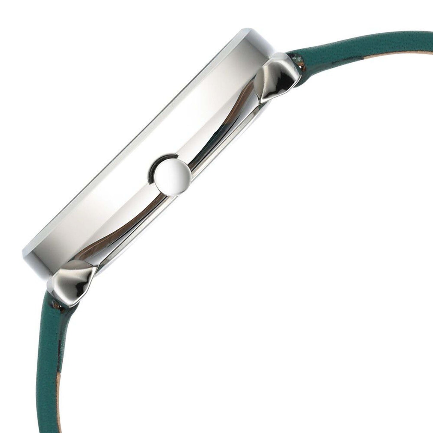 Titan Neo Alog with Day and Date Green Dial Green Color Leather Strap Watch For Women (2763SL02)