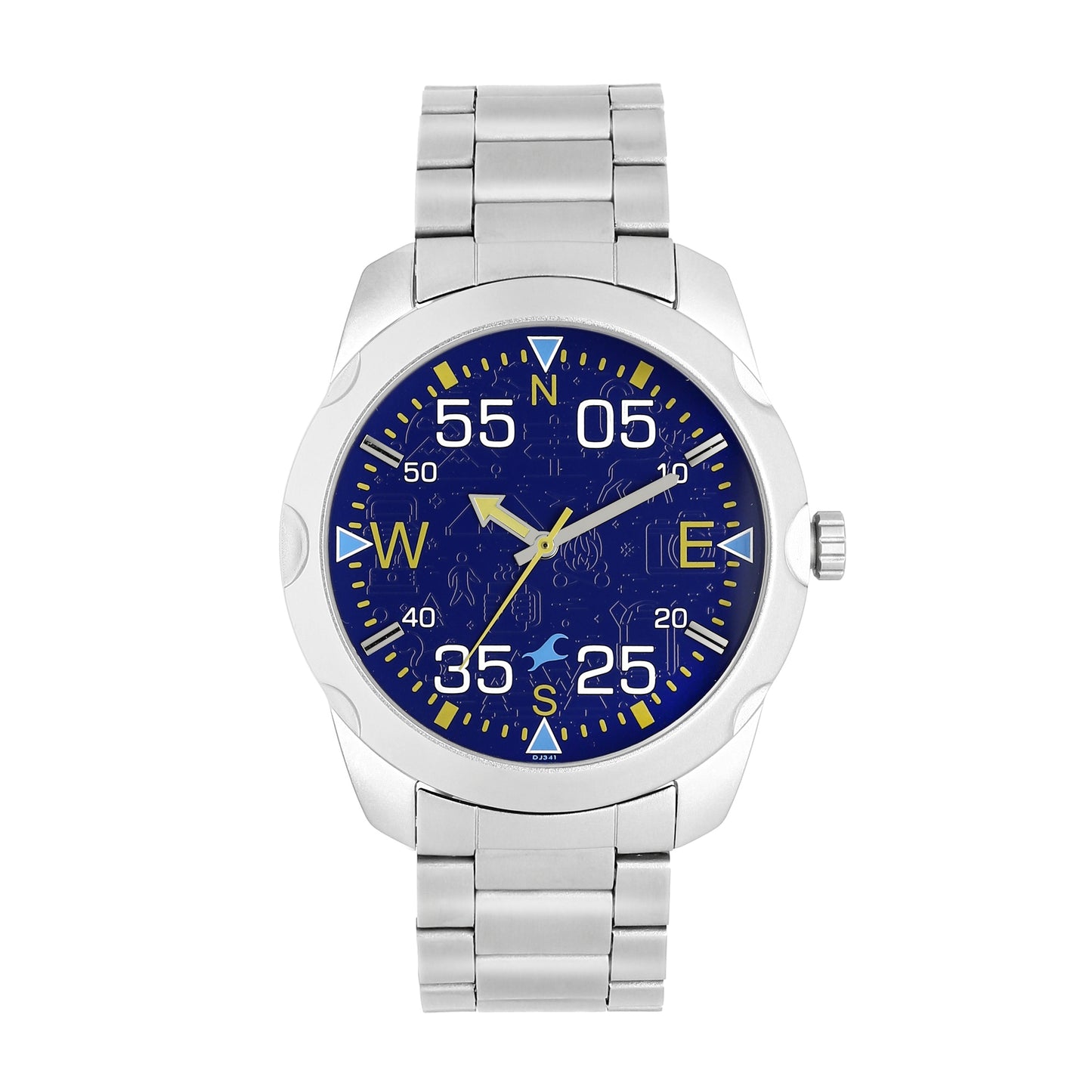 Road Trip Purple Dial Stainless Steel Strap Watch (3123SM06)