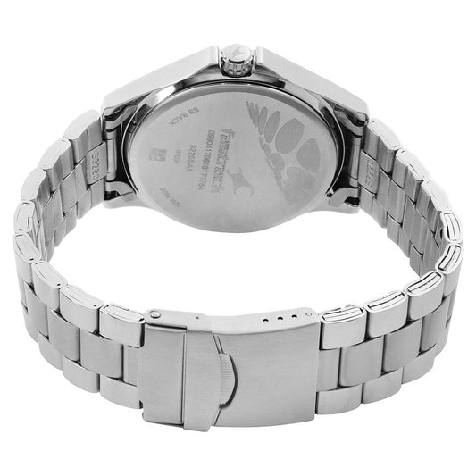 Fastrack Quartz Analog White Dial Stainless Steel Strap Watch for Guys