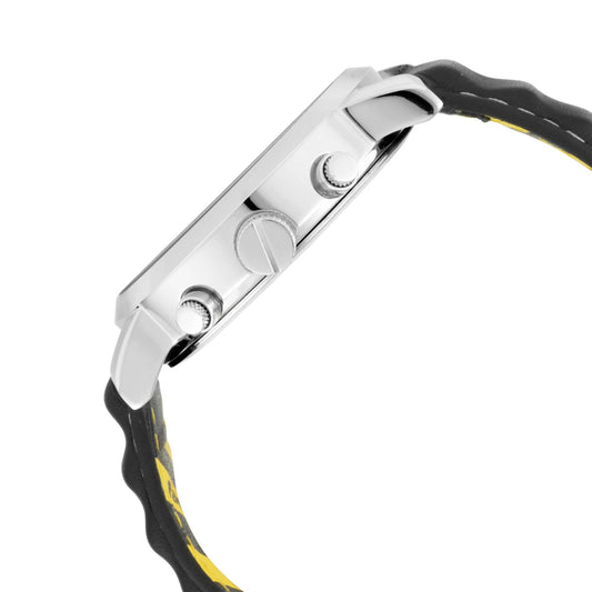 FastFit Watch with Black Dial and Leather Strap (3227SL01)