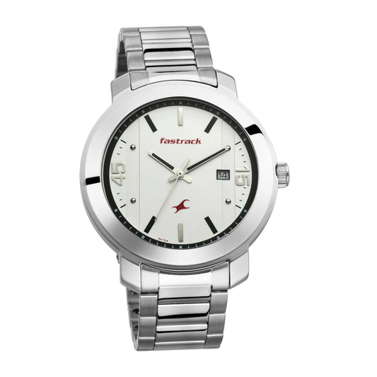 White Dial Stainless Steel Strap Watch (3246SM01)