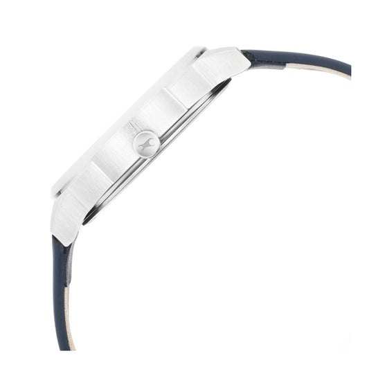 After Dark White Dial Leather Strap Watch for Guys 3273SL01