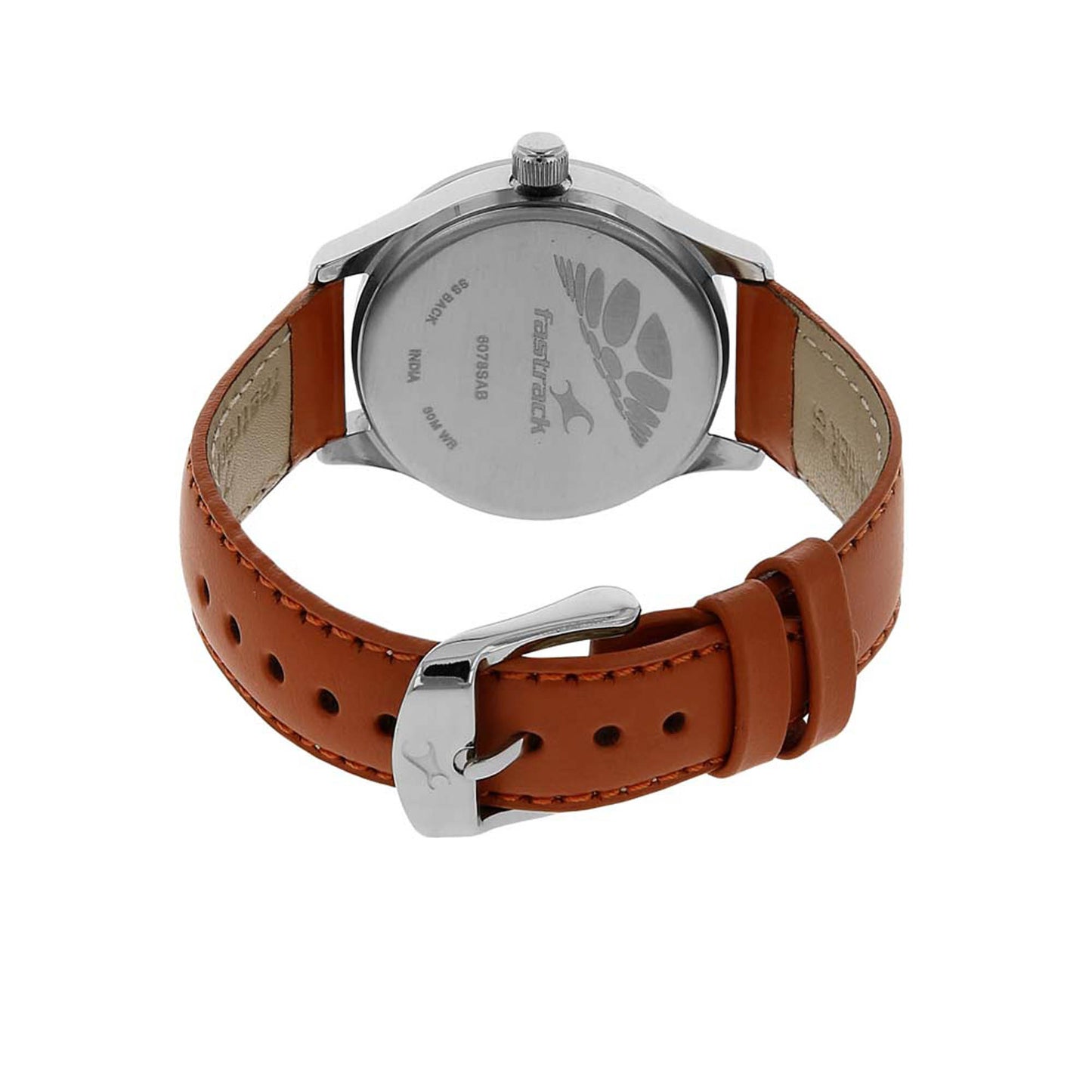 Fastrack White Dial Alog Watch for Women (6078SL04)