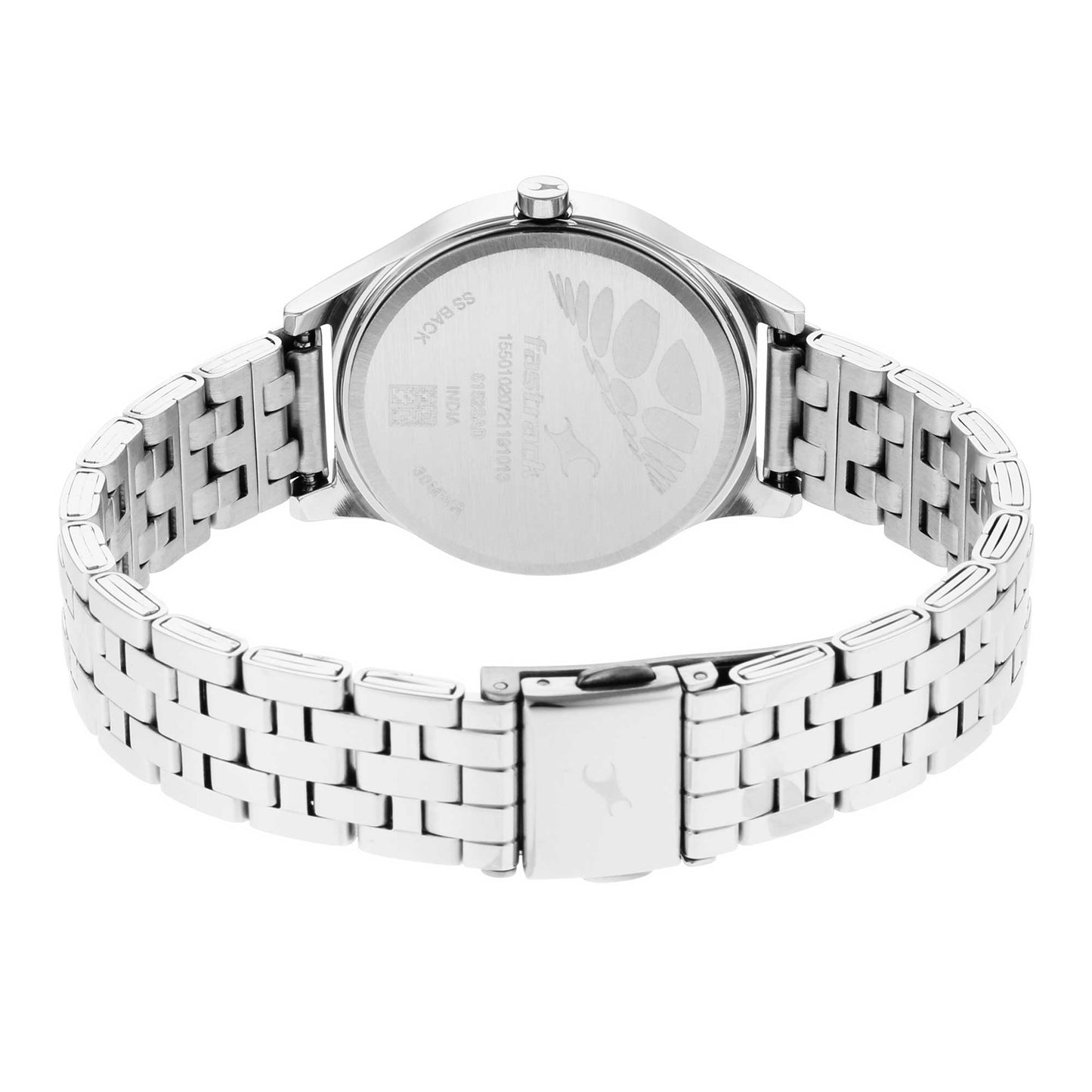 Stunners Pink Dial Silver Metal Strap Watch (6152SM04)