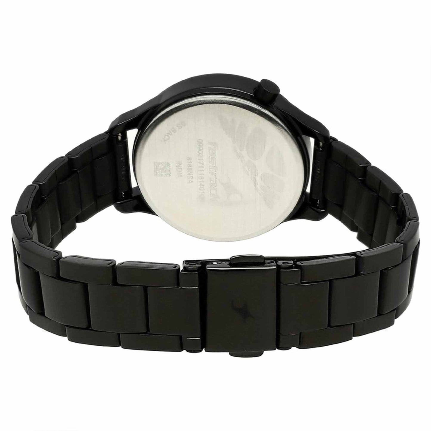Fastrack Dual Color Dial Black Metal Strap Analog Watch for Women