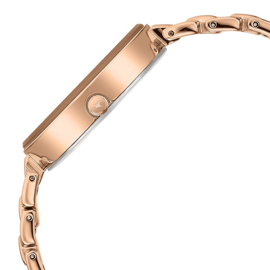Fastrack Style Up Quartz Analog Champagne Dial Metal Strap Watch for Girls