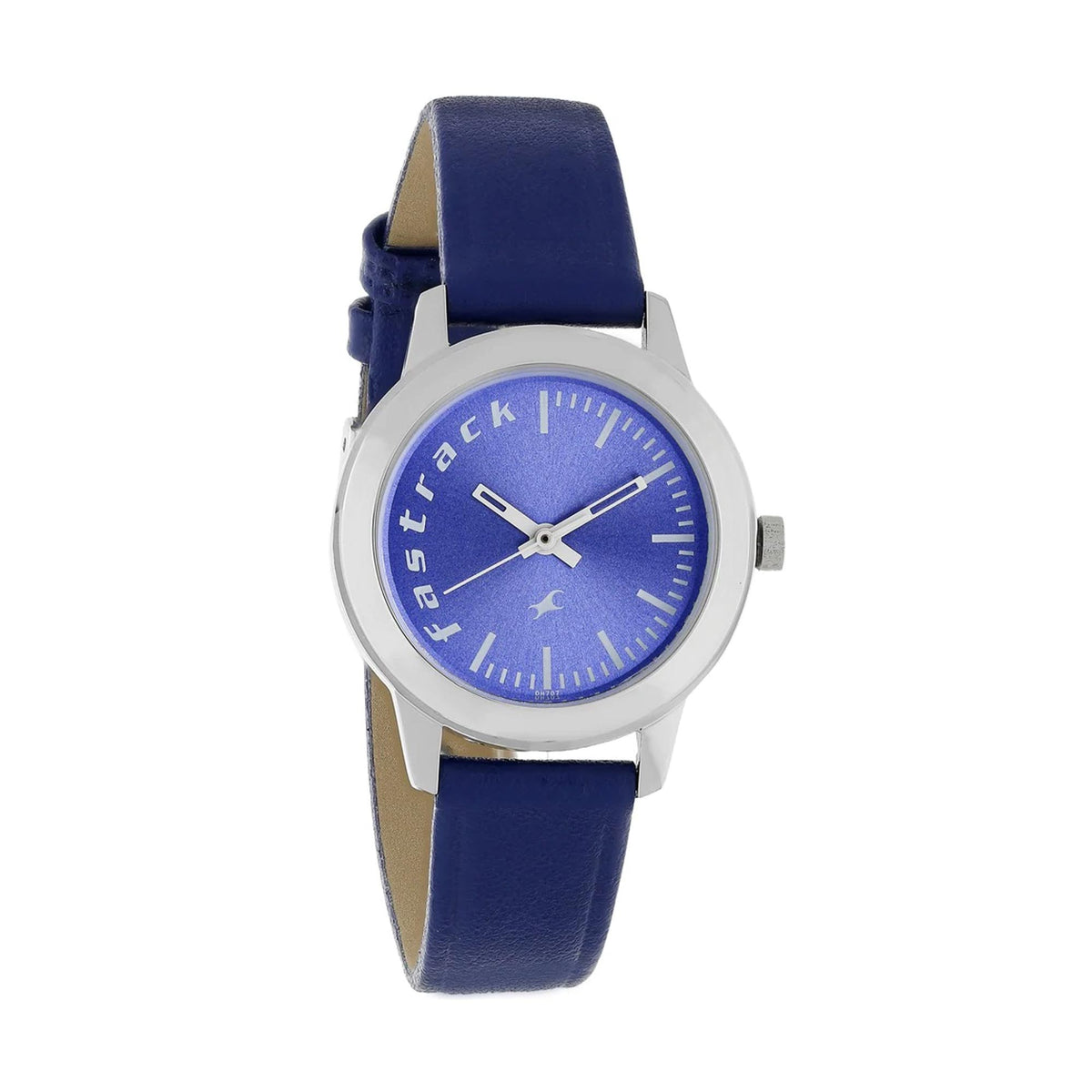 Fastrack Blue Dial Leather Strap Analog Watch for Women