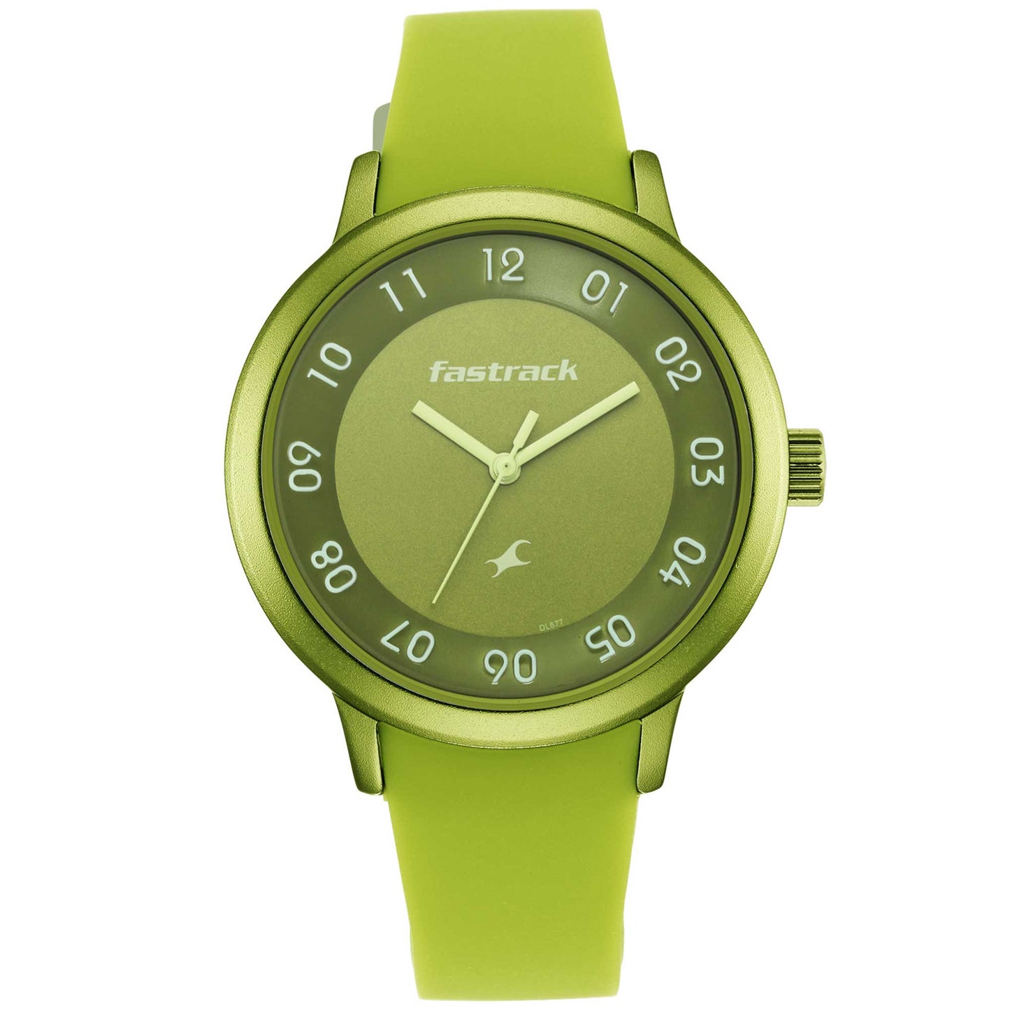 Pop Colours Green Dial Silicon Strap Watch for Girls (68025AP04)