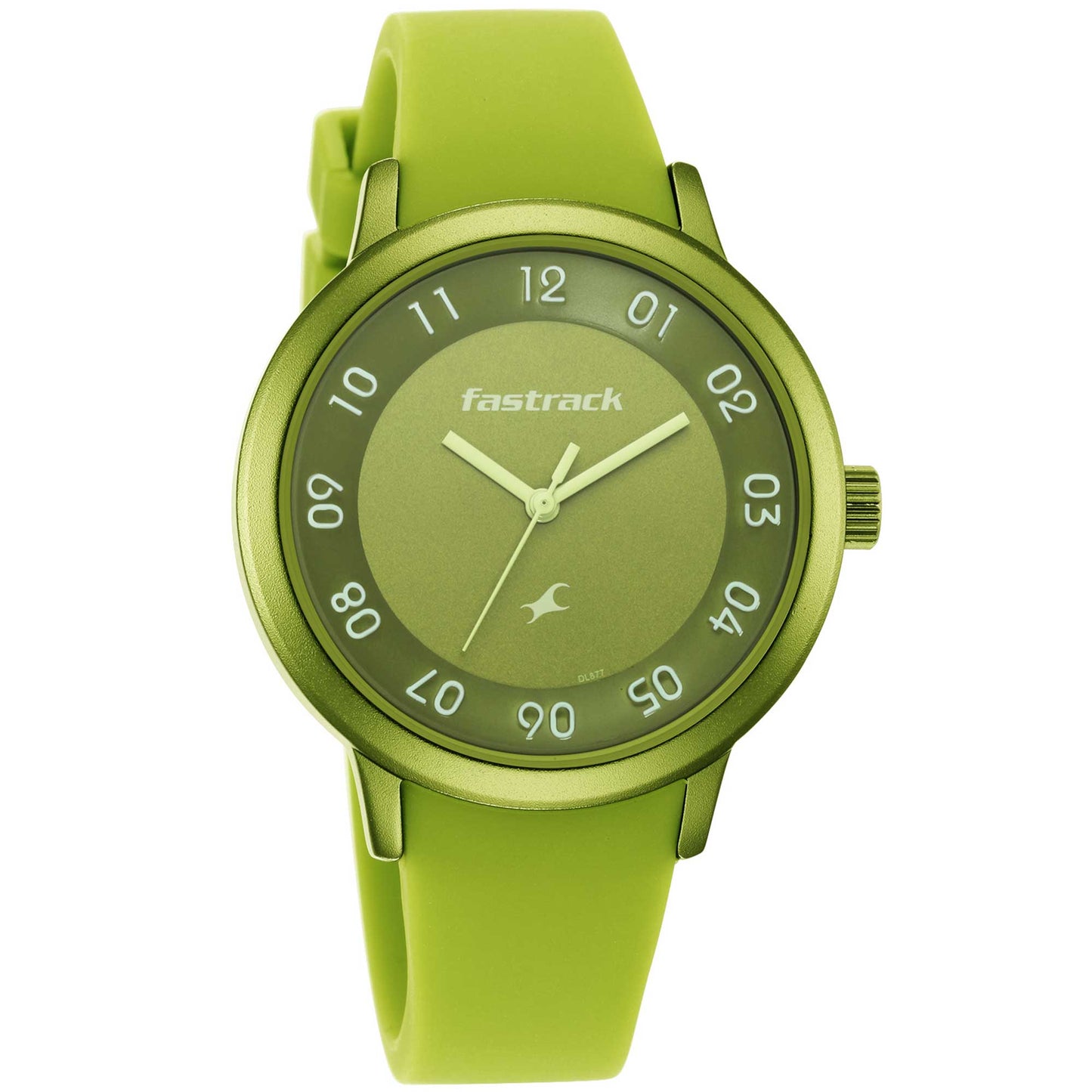 Pop Colours Green Dial Silicon Strap Watch for Girls (68025AP04)
