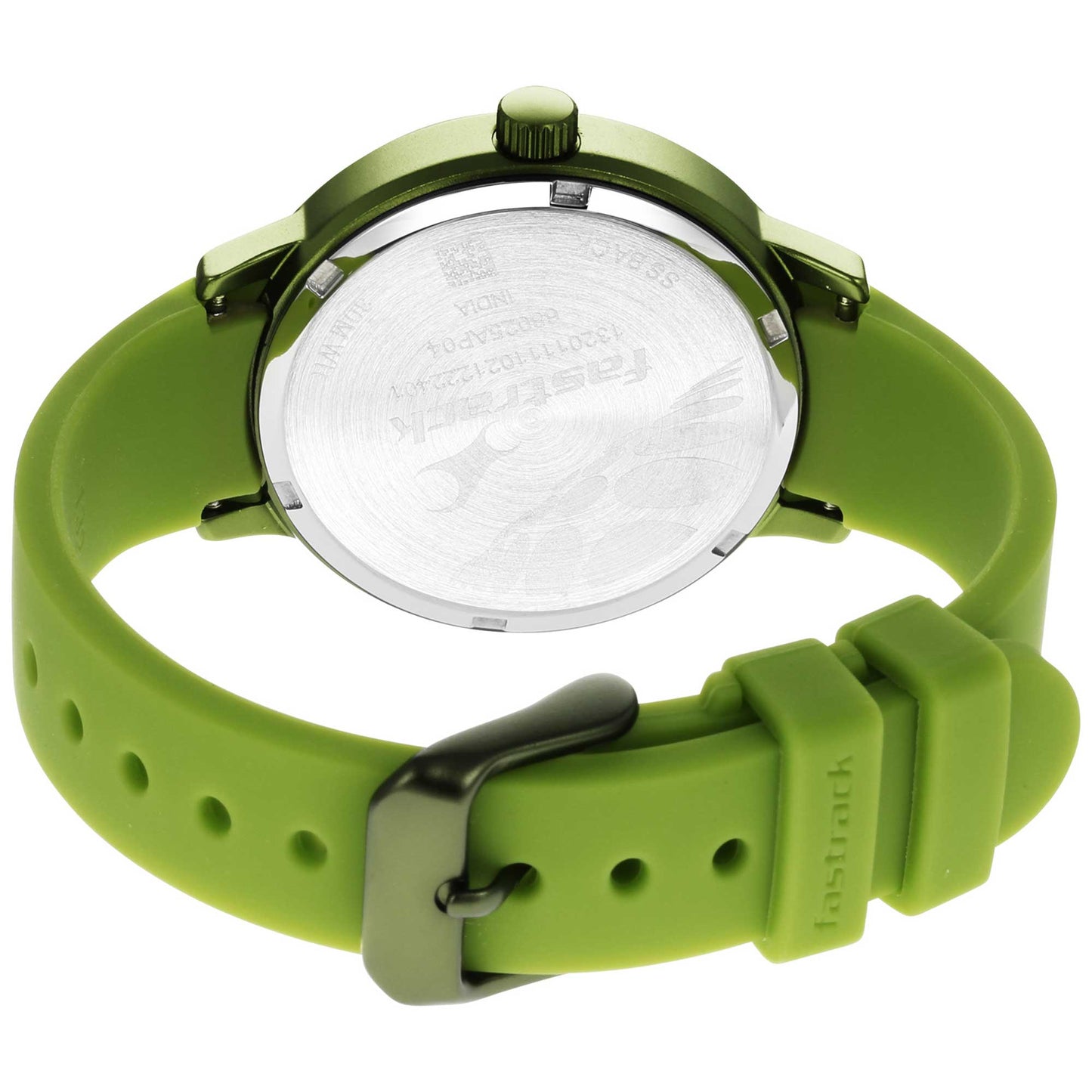 Pop Colours Green Dial Silicon Strap Watch for Girls (68025AP04)