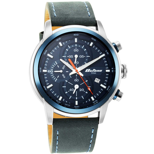 Octane Blue Dial Chronograph Watch for Men