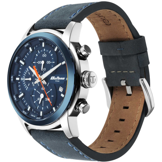 Octane Blue Dial Chronograph Watch for Men