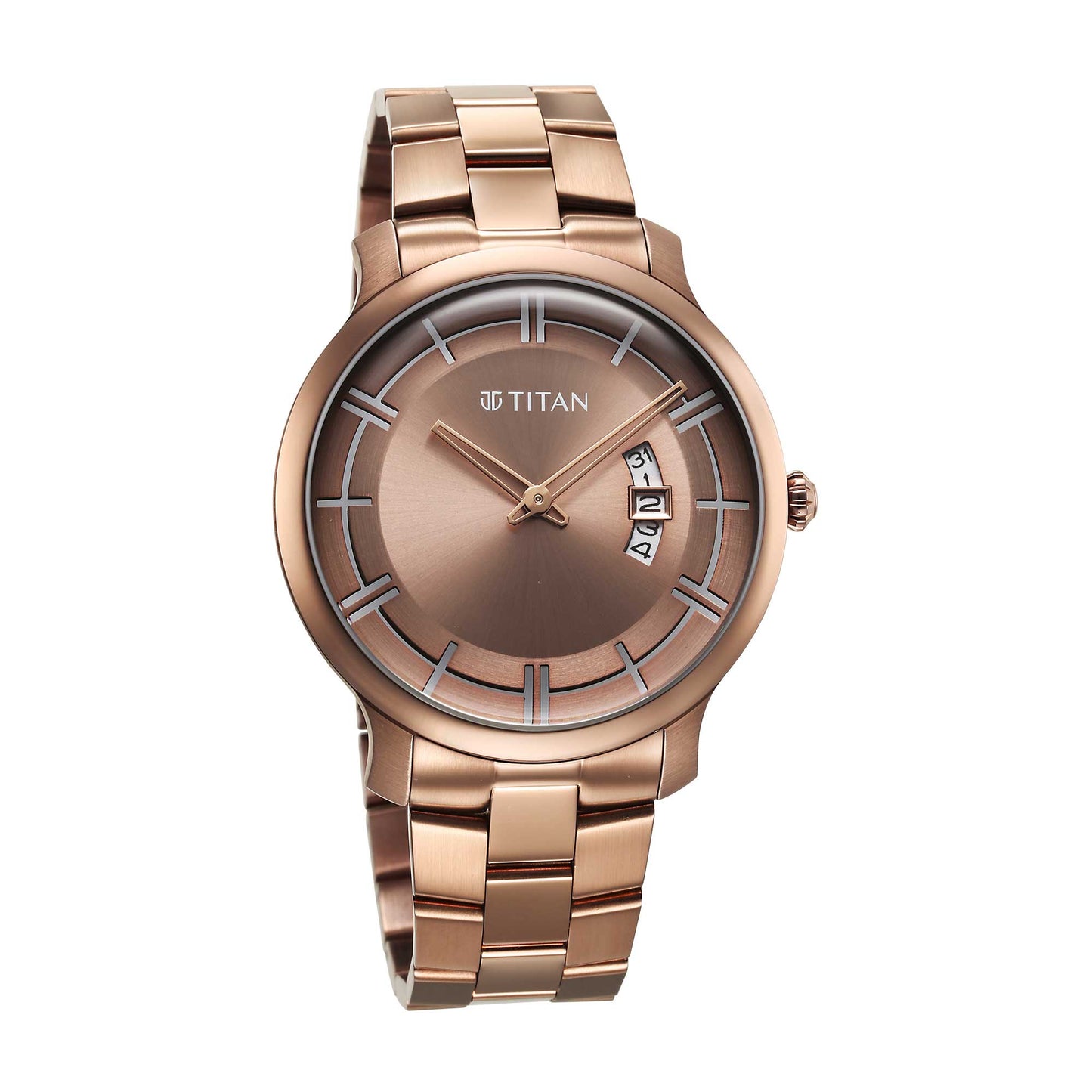 Titan Classic Distincta Case Material Stainless Steel ShapeRound Men Watch (90170QM02)