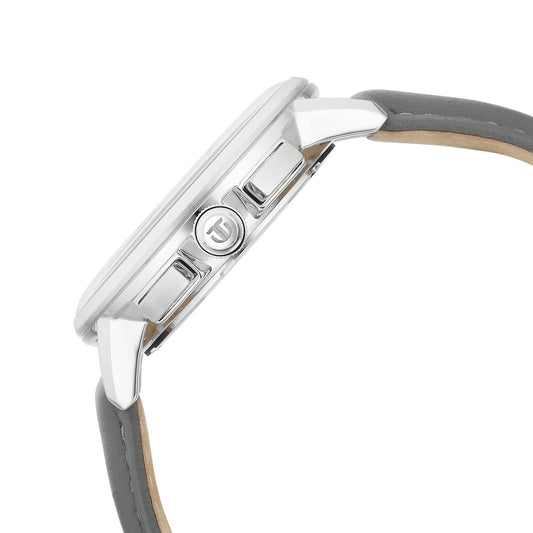 Titan Light leathers Multifunction Silver Dial Leather Strap Watch For Men