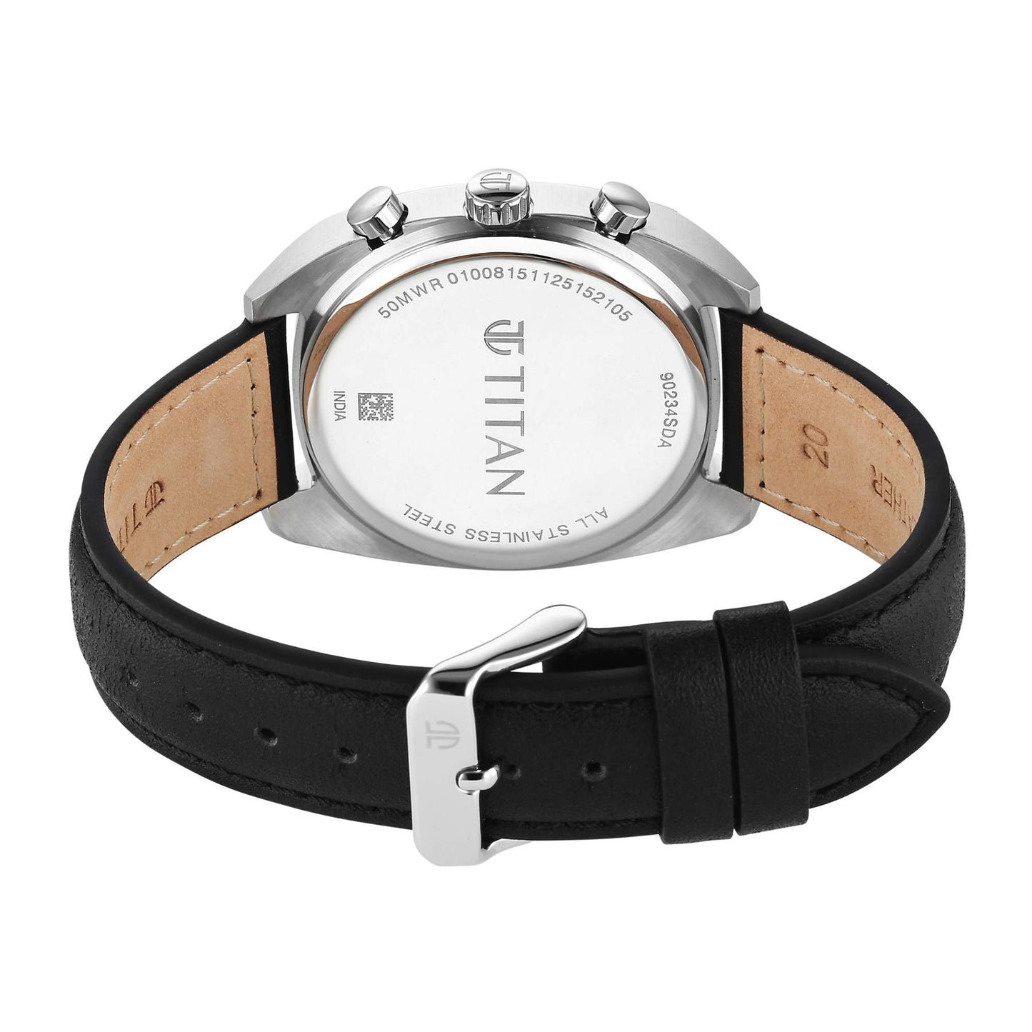 Titan Fashion Sport Blue Special Dial Blue Leather Strap Multifunction Analog Watch for Men